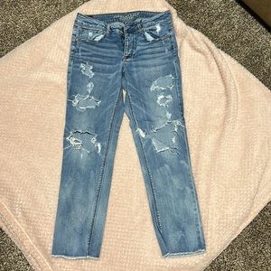American eagle tomgirl stretch size 8